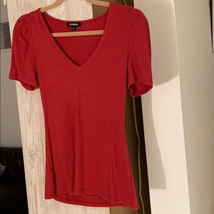 Express cranberry top